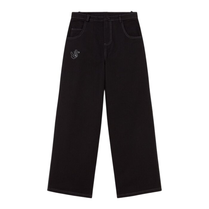 Kaotiko Denim Pants Breeze Club - Black