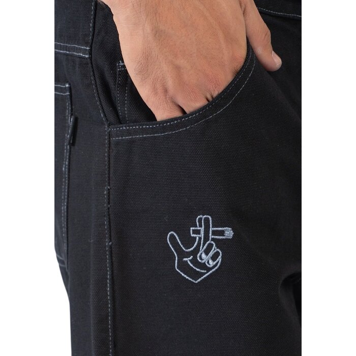 Kaotiko Denim Pants Breeze Club - Black