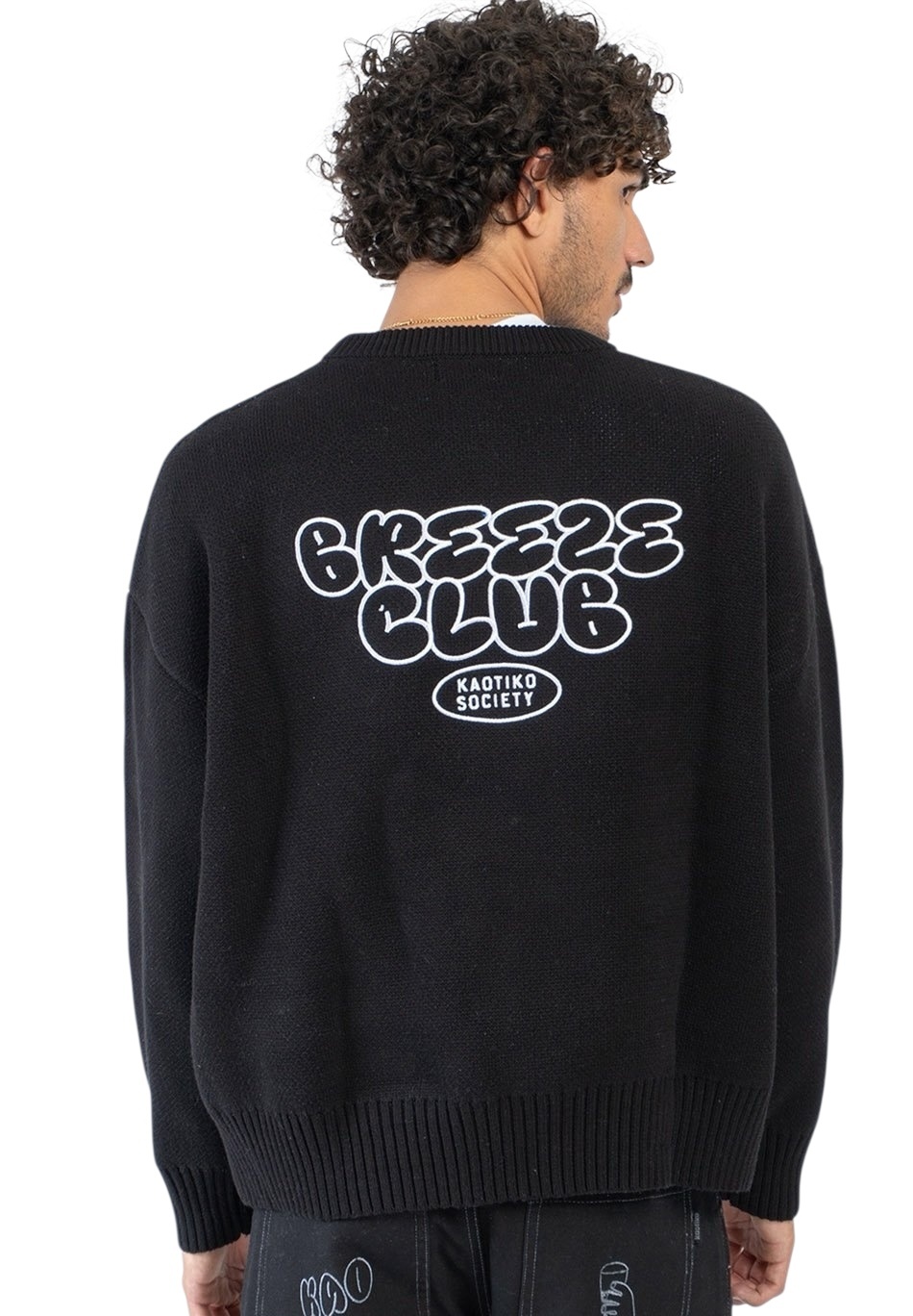 Kaotiko Breeze Club Sweater - Black