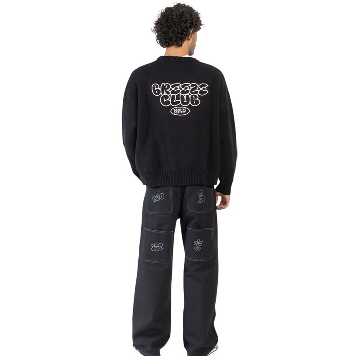 Kaotiko Breeze Club Sweater - Black
