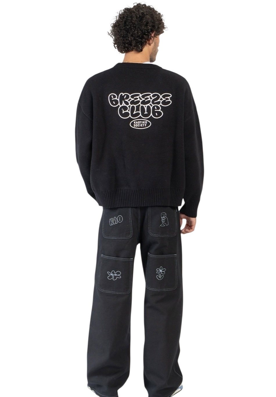 Kaotiko Breeze Club Sweater - Black