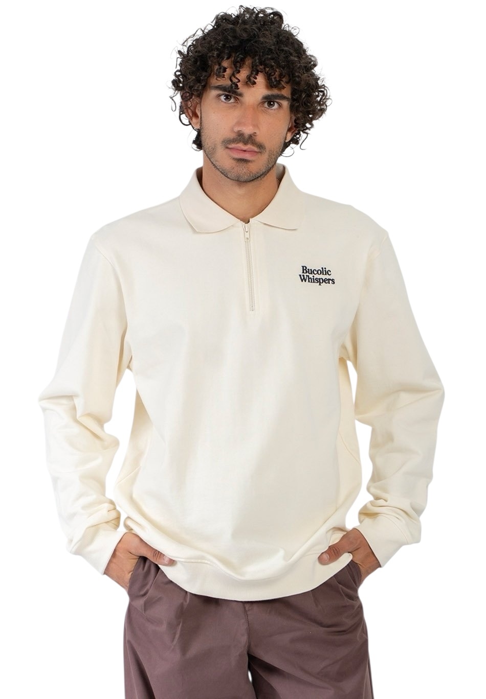 Kaotiko Crew Zipper Bucolic Whispers - Ivory