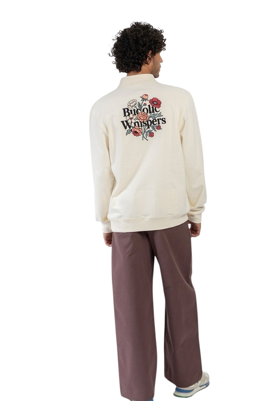 Kaotiko Crew Zipper Bucolic Whispers - Ivory