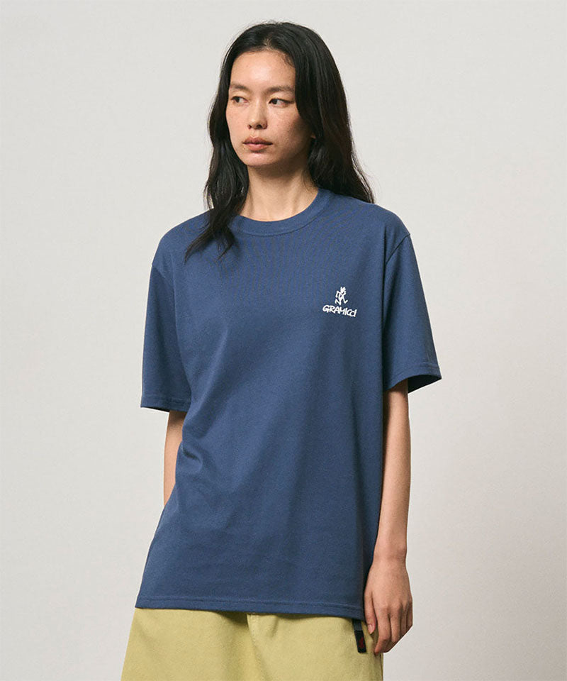 Gramicci One Point Logo Tee - Dusky Blue