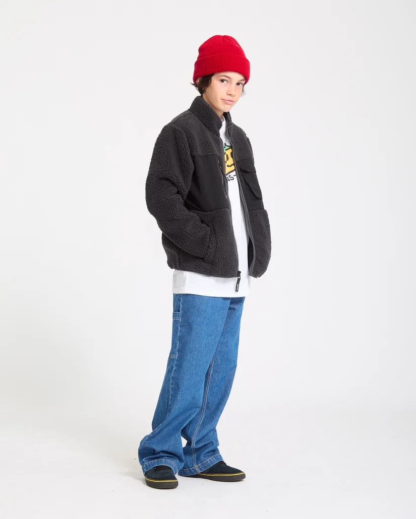 Volcom Kids Storm Stone Zip Fleece - Black