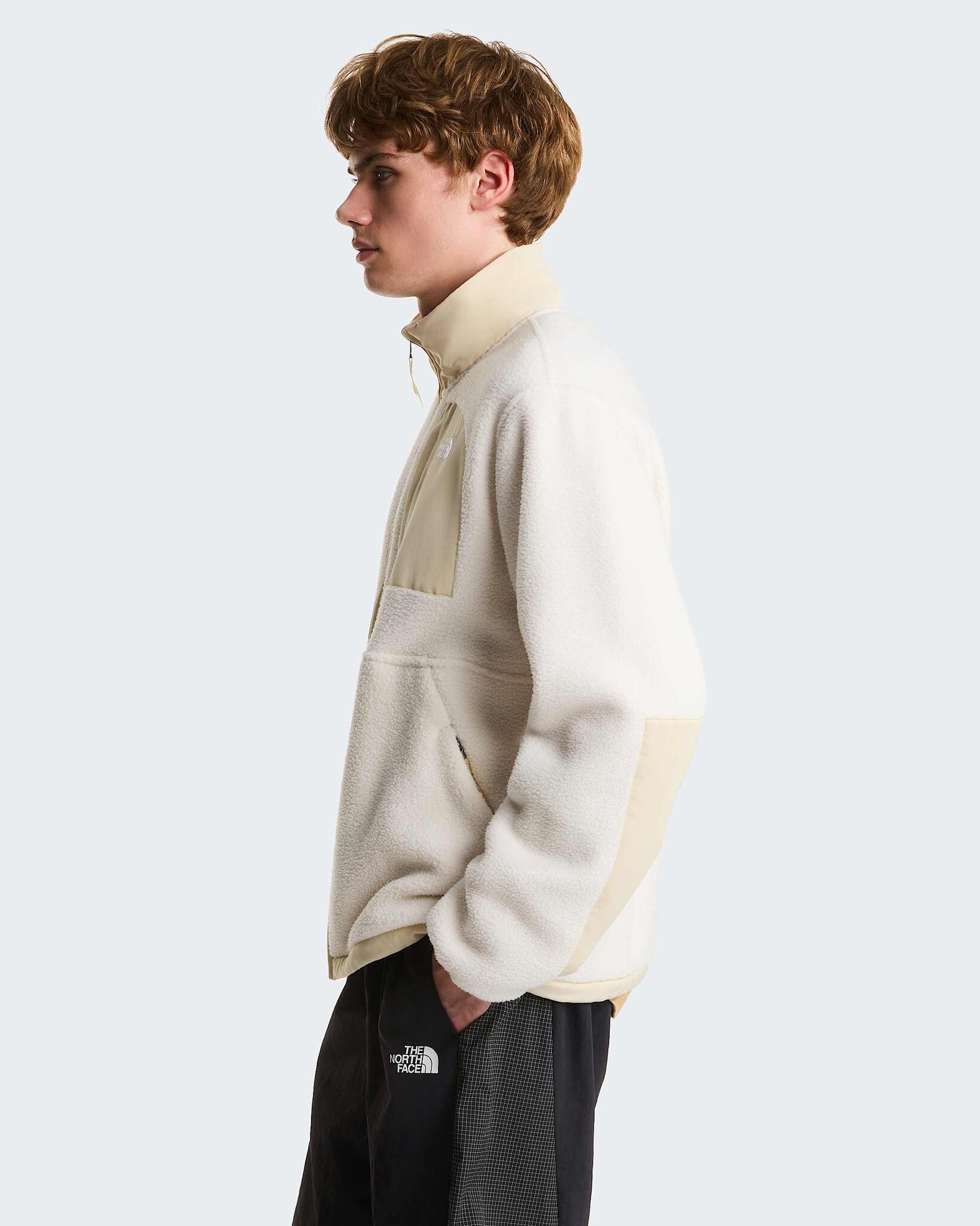 The North Face M' Yum Offpeak Full Zip Jacket - White Dune/Desert Stone