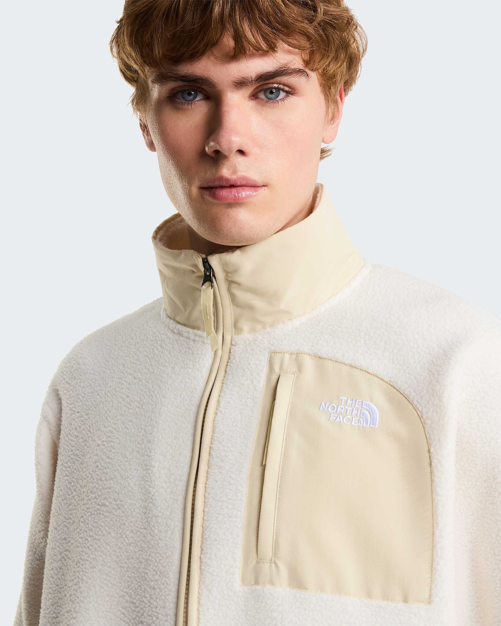 The North Face M' Yum Offpeak Full Zip Jacket - White Dune/Desert Stone