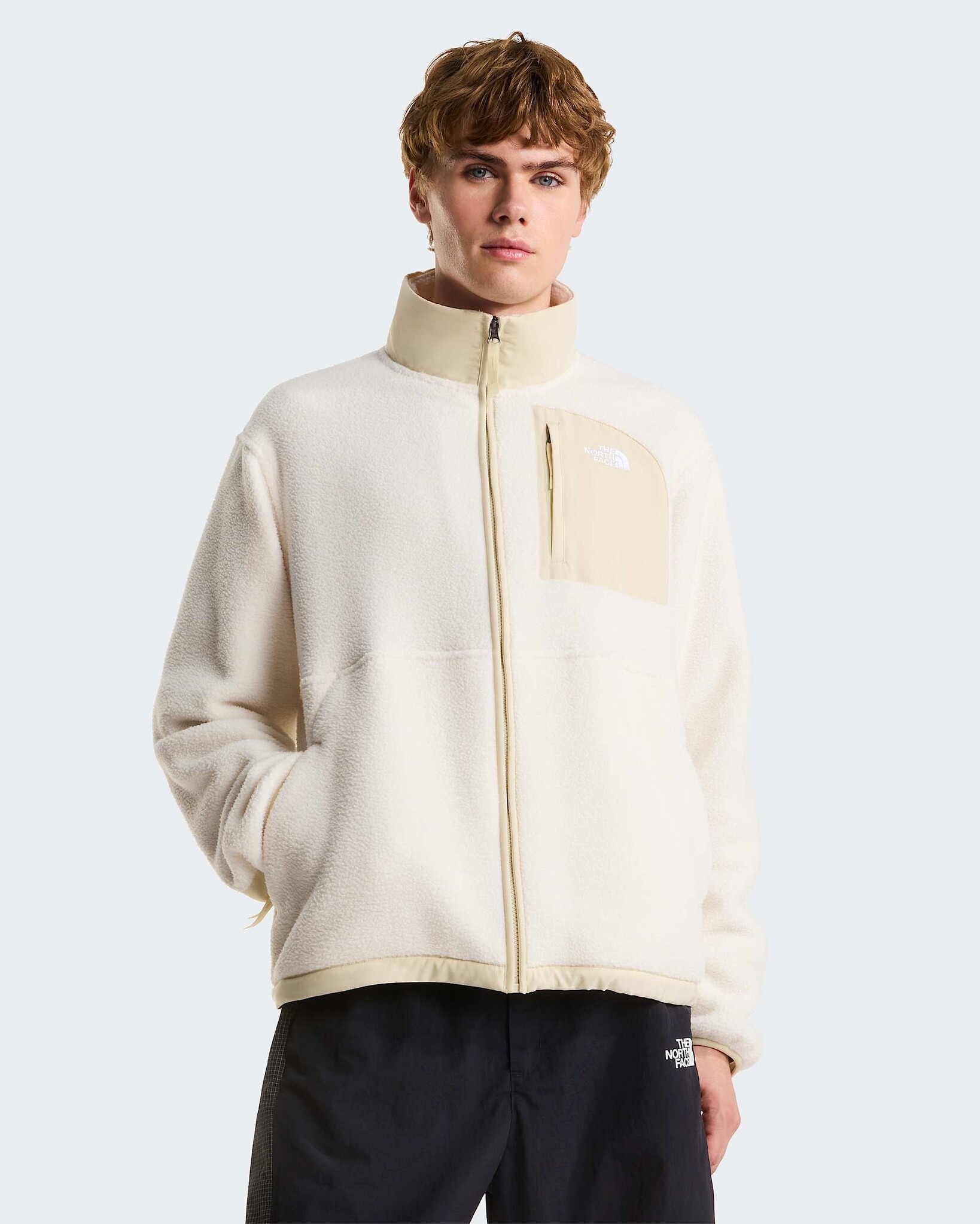 The North Face M' Yum Offpeak Full Zip Jacket - White Dune/Desert Stone