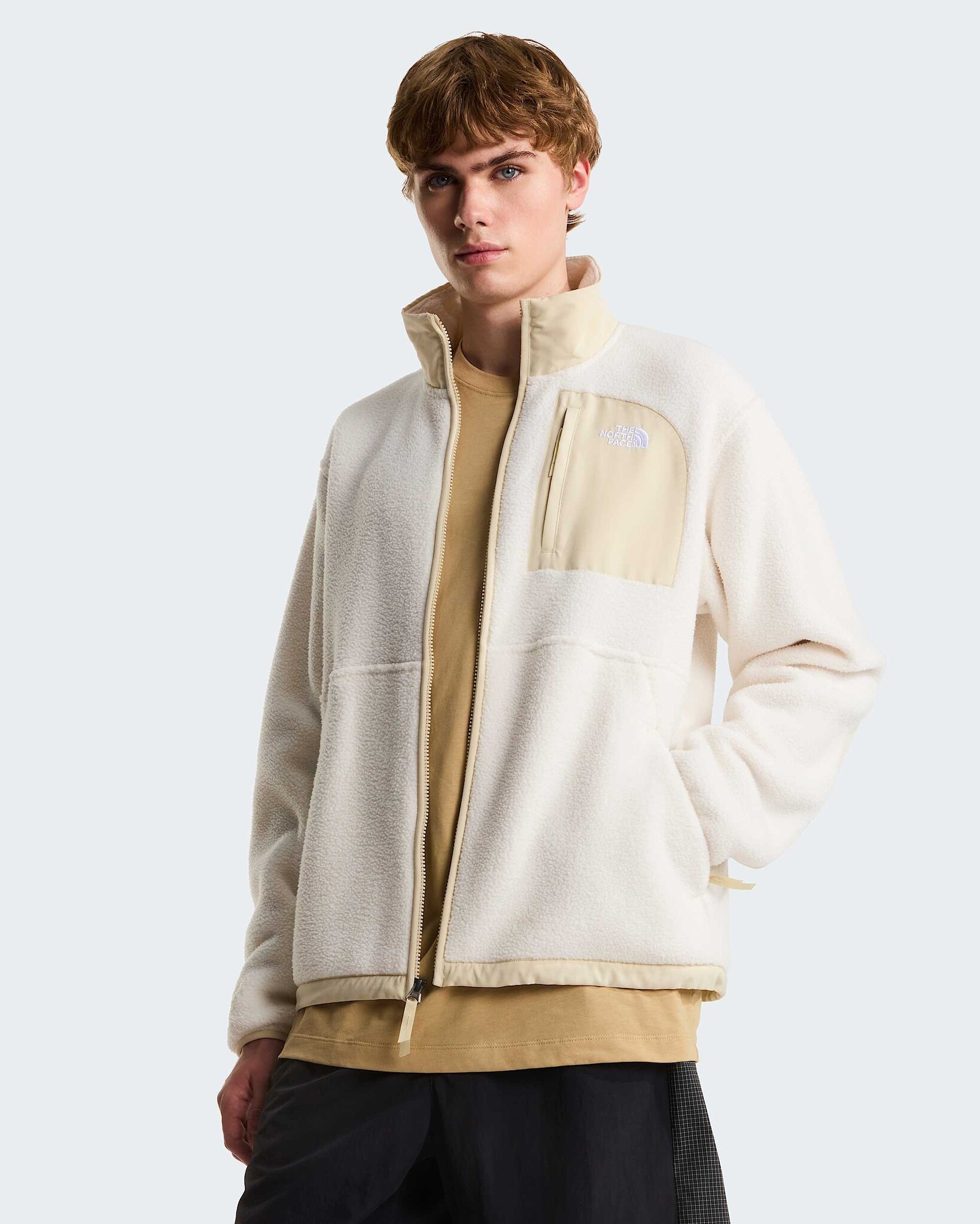 The North Face M' Yum Offpeak Full Zip Jacket - White Dune/Desert Stone