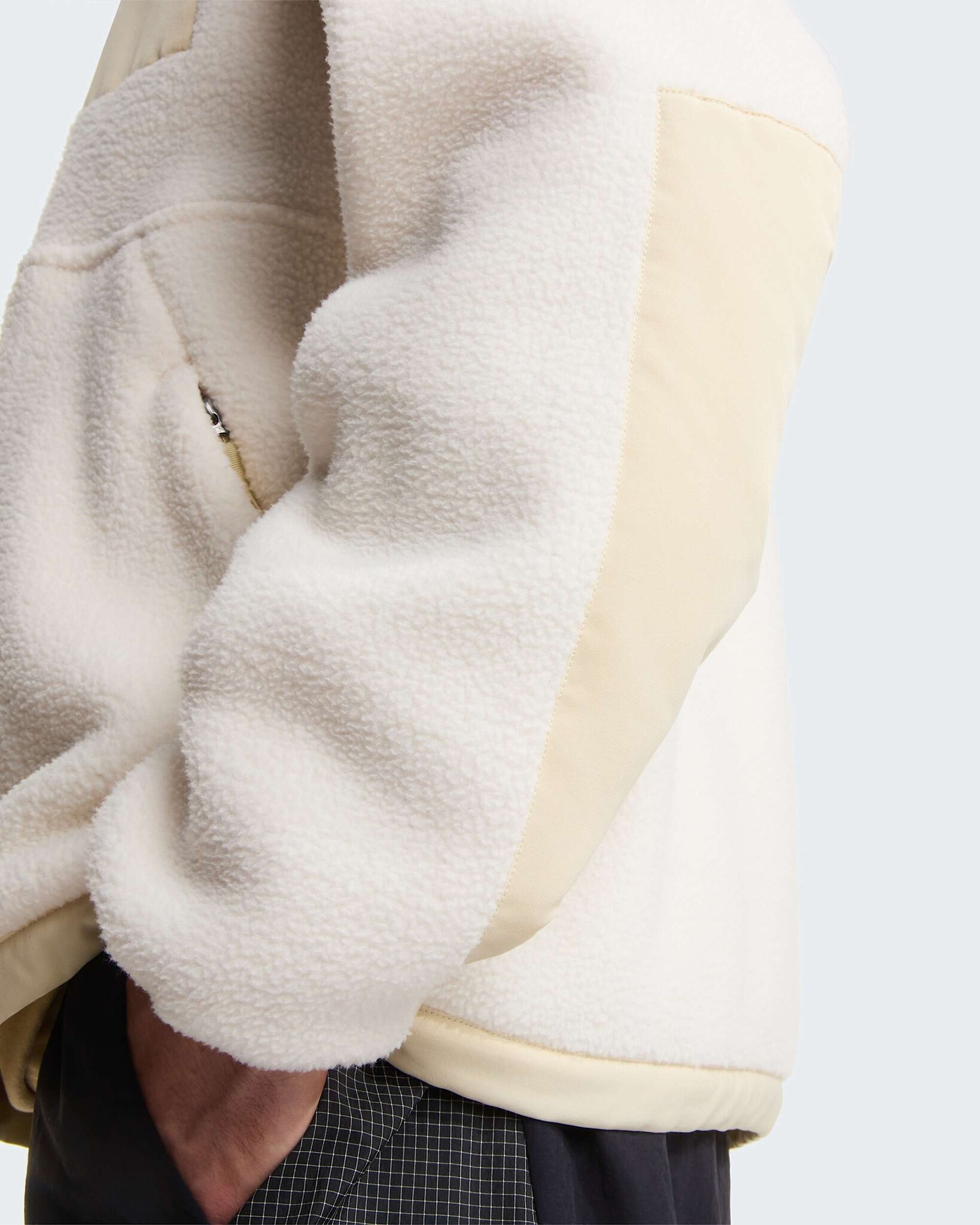 The North Face M' Yum Offpeak Full Zip Jacket - White Dune/Desert Stone
