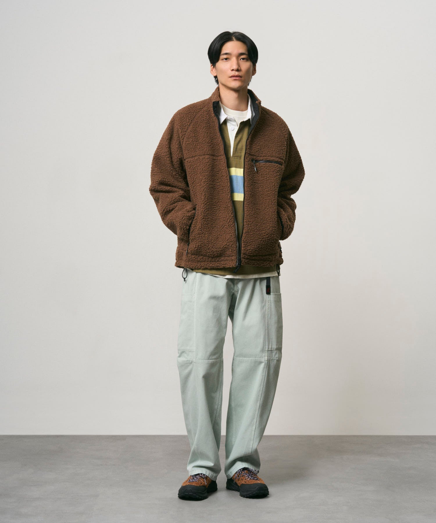 Gramicci Reversible Sherpa Jacket - Dark Brown/Black