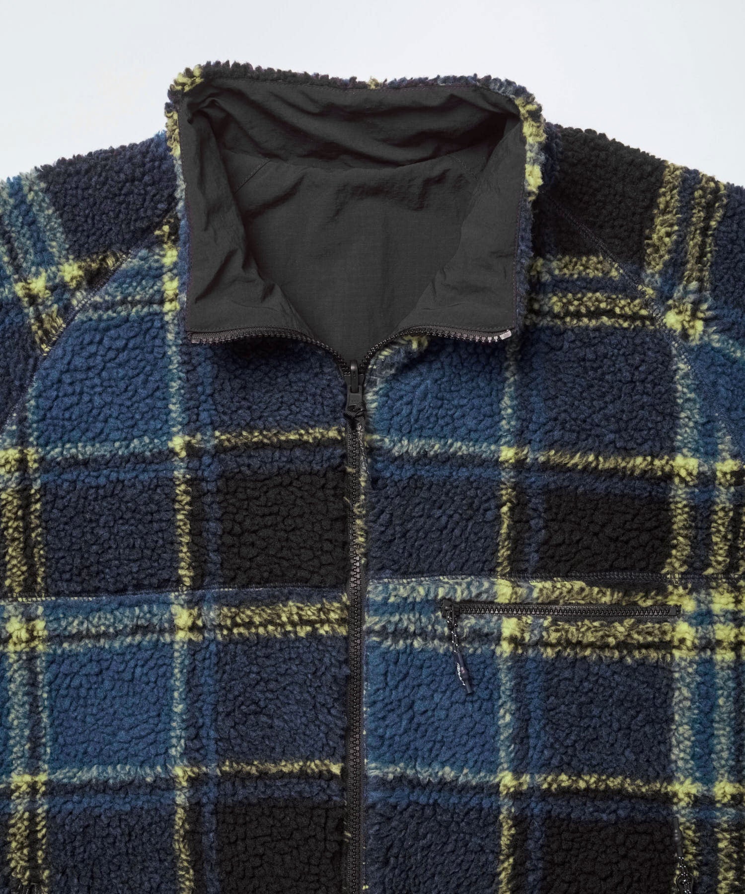 Gramicci Shadow Plaid Sherpa Jacket - Plaid/Black