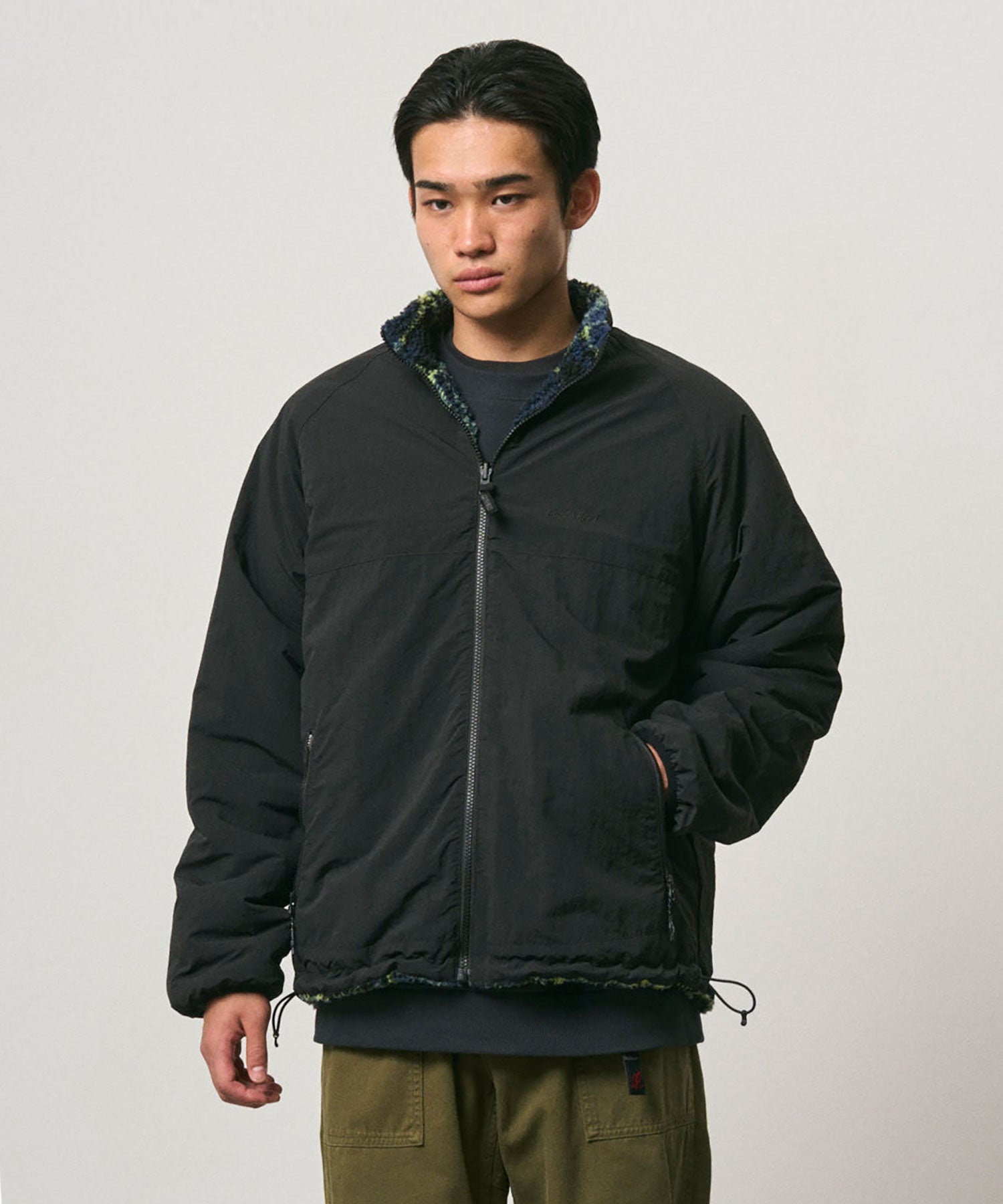 Gramicci Shadow Plaid Sherpa Jacket - Plaid/Black