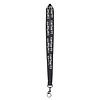 Script Lanyard - Black/White