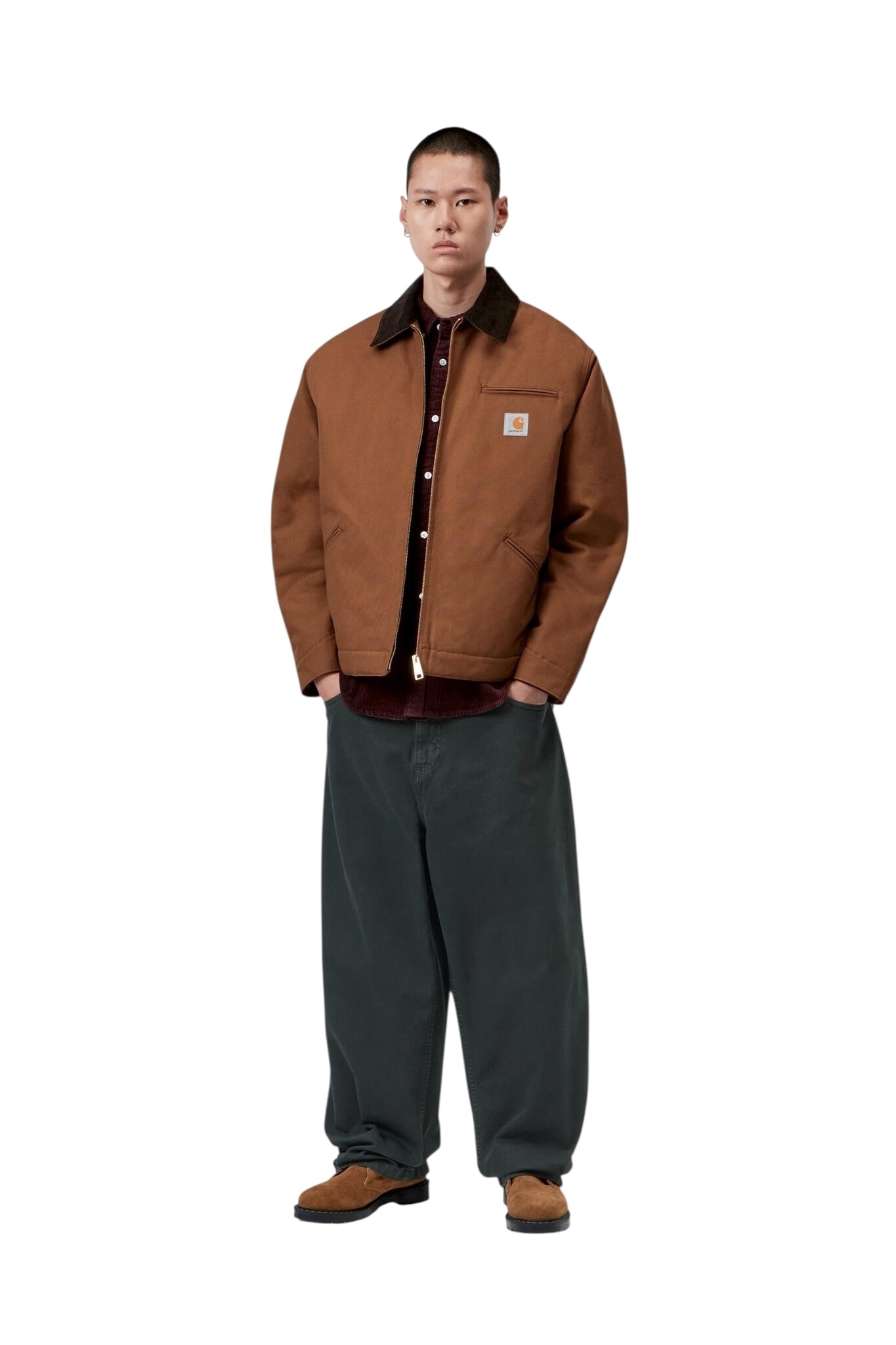 Carhartt WIP Brandon Pant - Raven Stone Dyed
