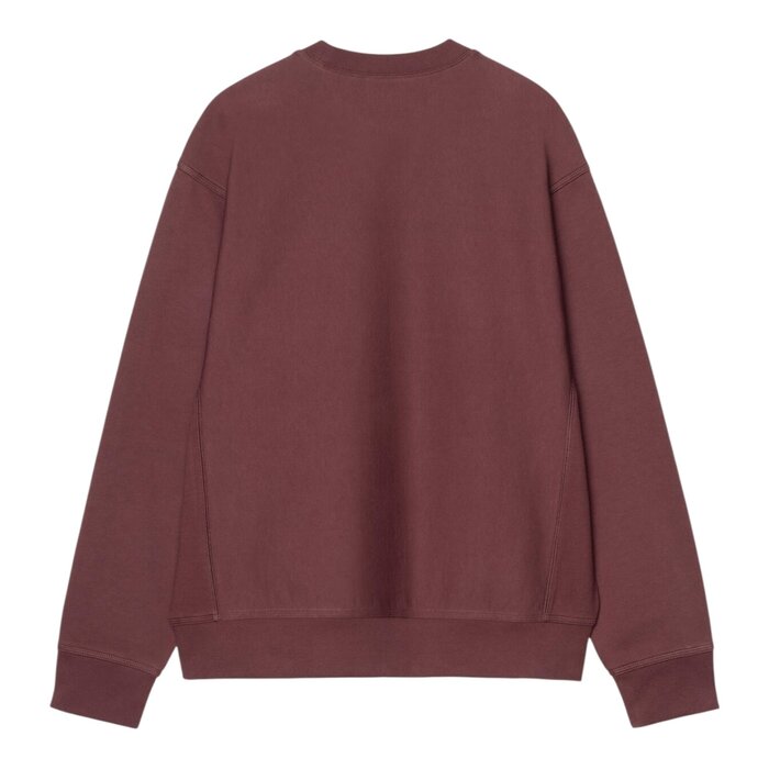 Carhartt WIP American Script Sweat - Amarone