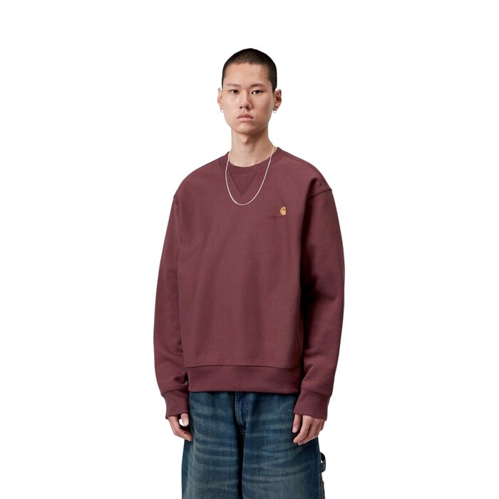 Carhartt WIP American Script Sweat - Amarone