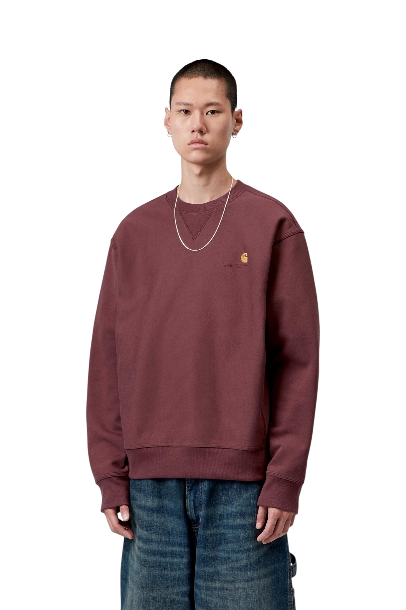 Carhartt WIP American Script Sweat - Amarone