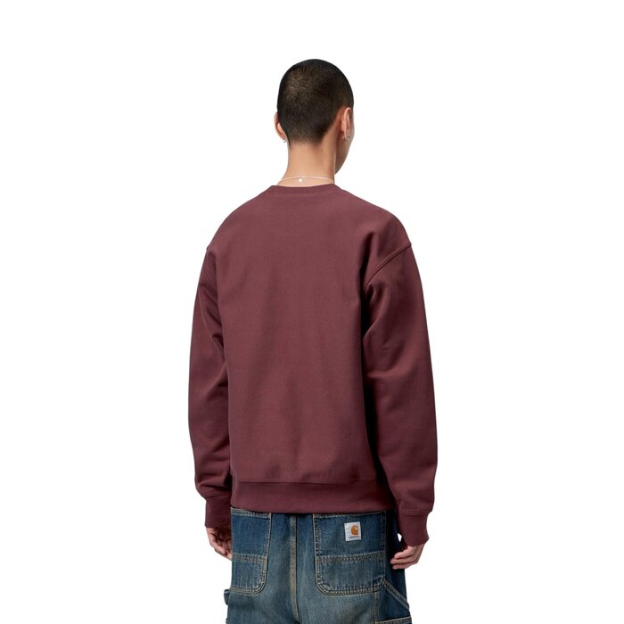 Carhartt WIP American Script Sweat - Amarone