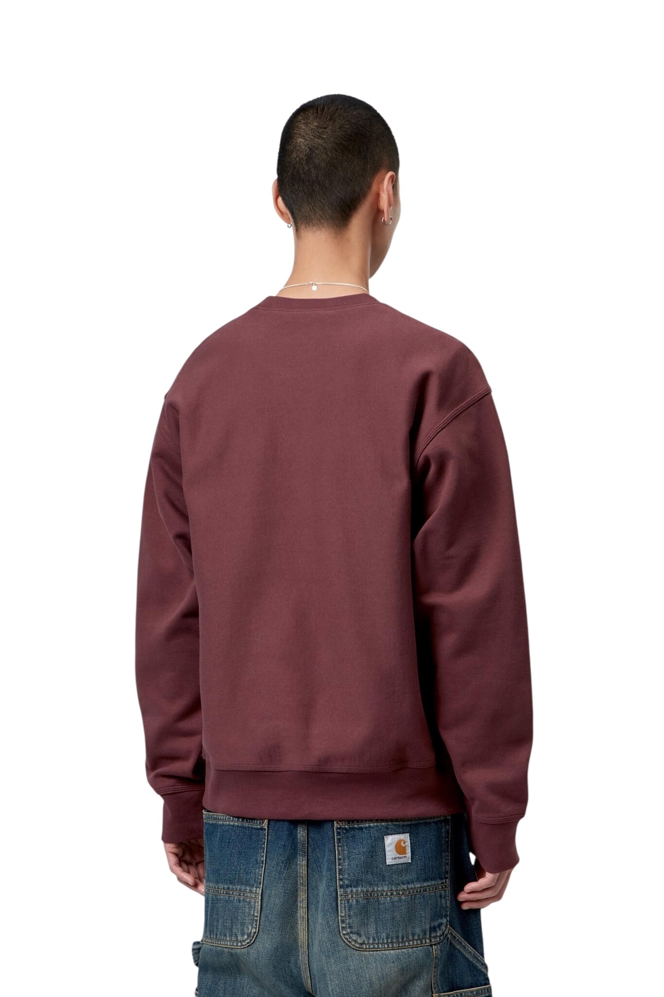 Carhartt WIP American Script Sweat - Amarone