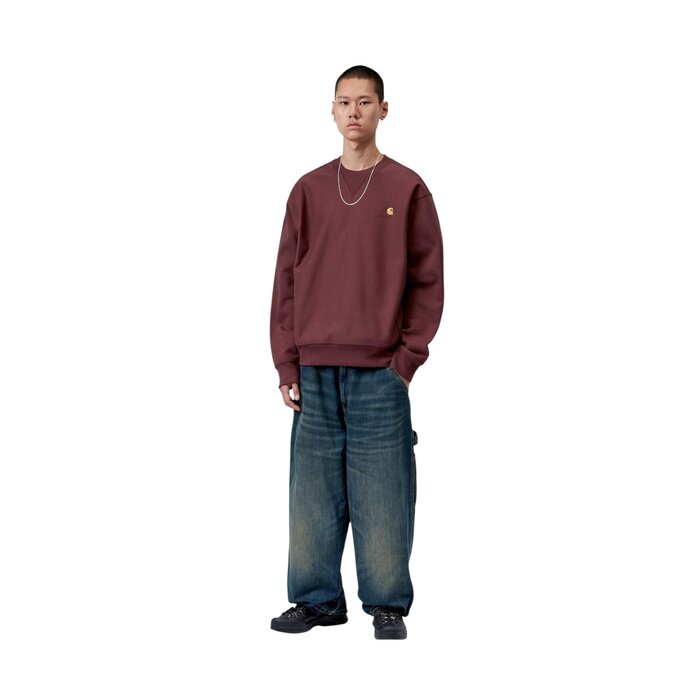 Carhartt WIP American Script Sweat - Amarone
