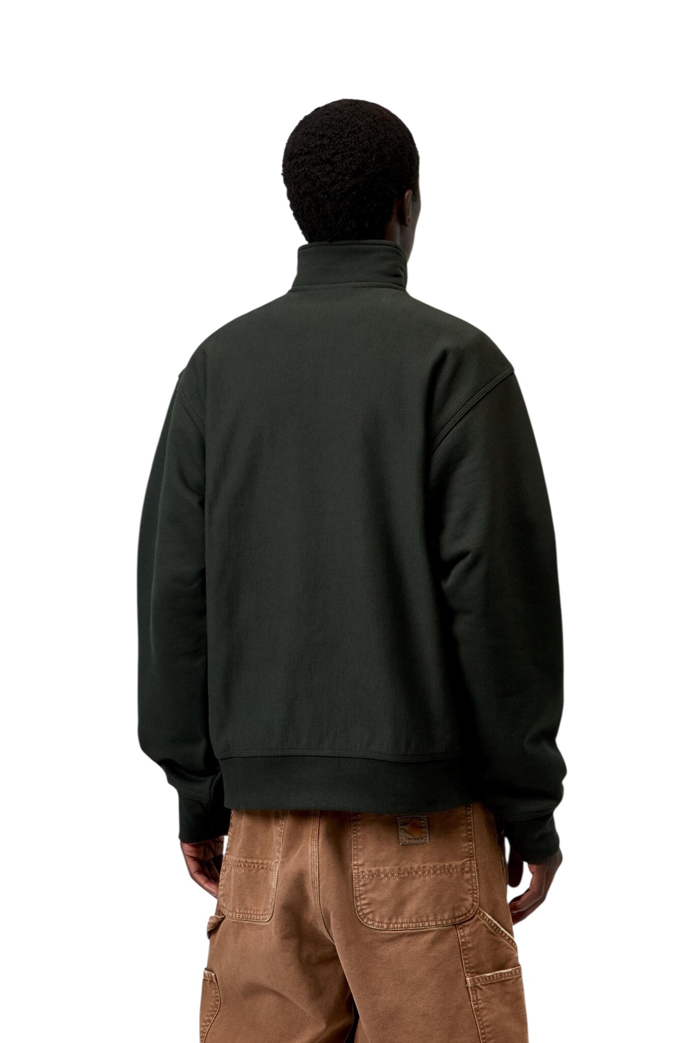Carhartt WIP Half Zip American Script Sweat - Raven