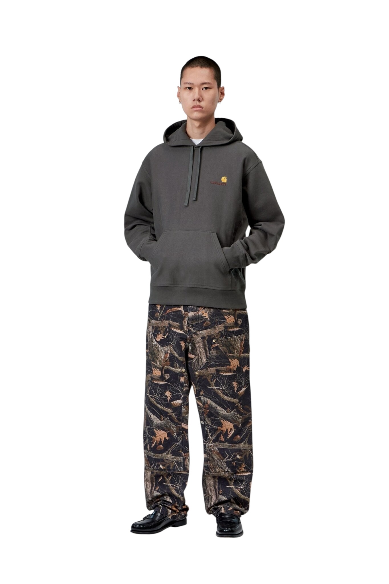 Carhartt WIP Hooded American Script - Graphite