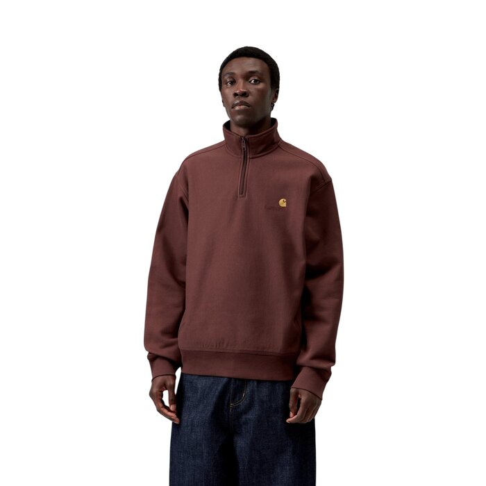 Carhartt WIP Half zip American Script - Amarone