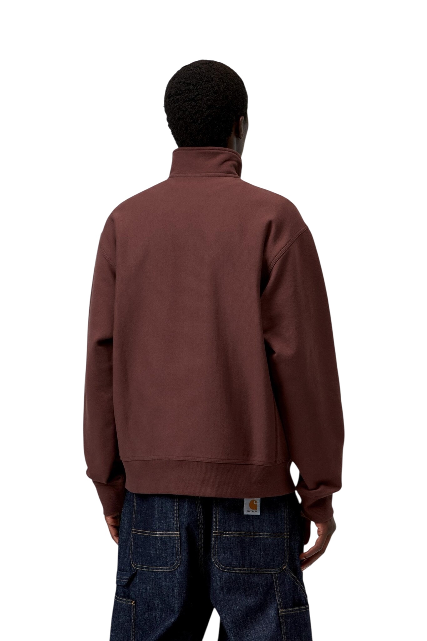 Carhartt WIP Half zip American Script - Amarone