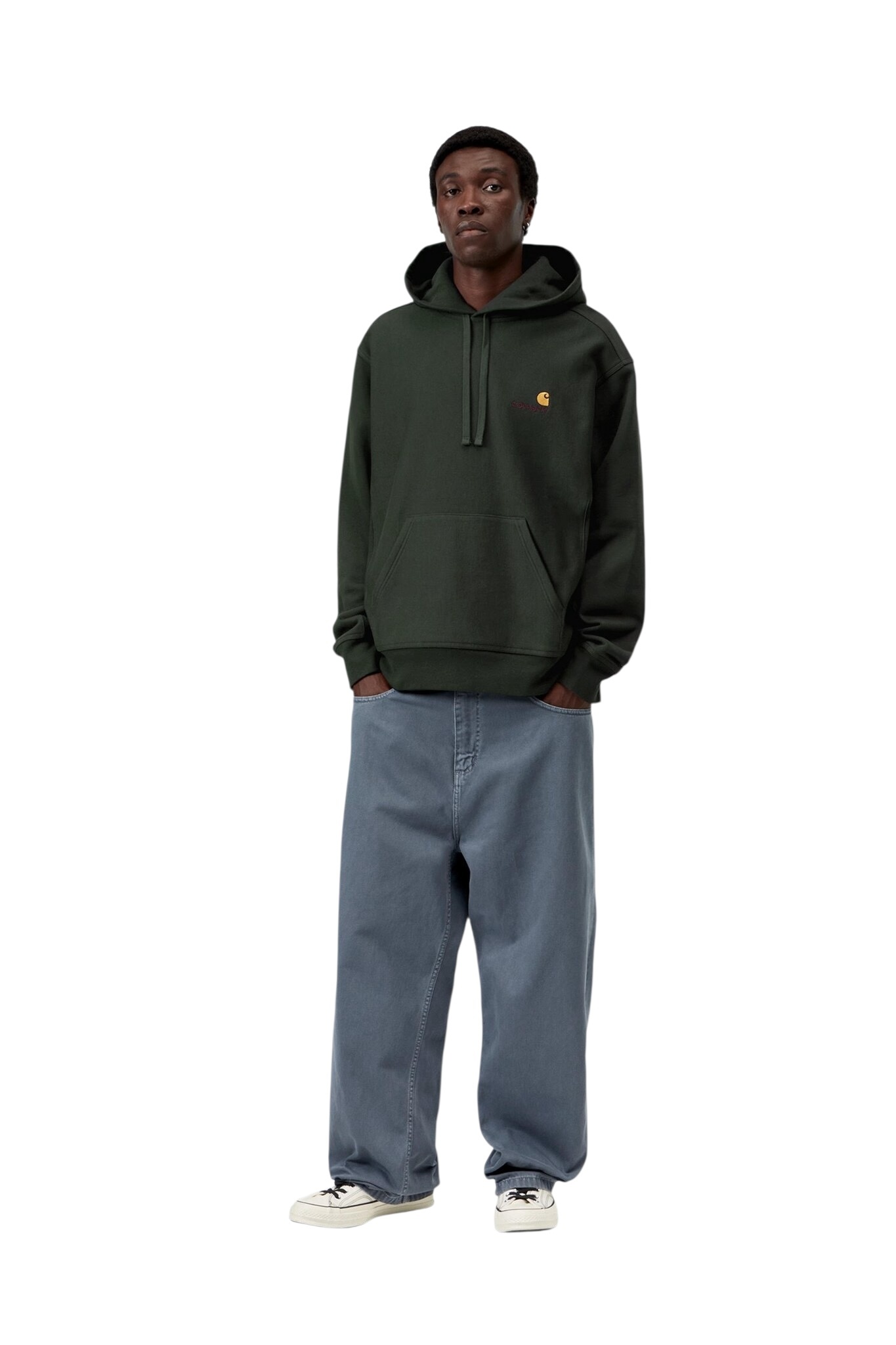Carhartt WIP Hooded American Script - Raven