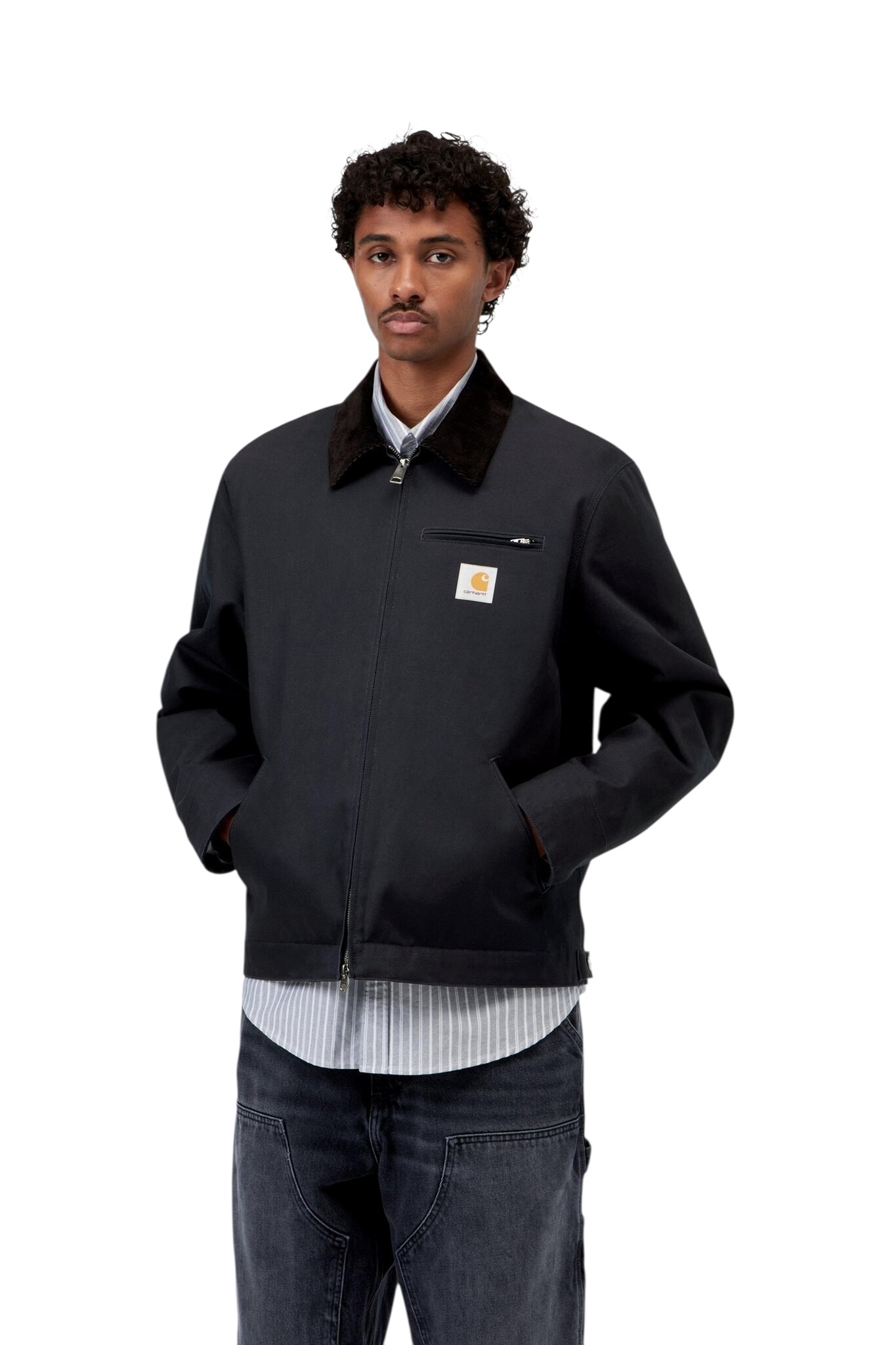 Carhartt WIP Detroit Jacket - Dark Navy/Black(Rigid)