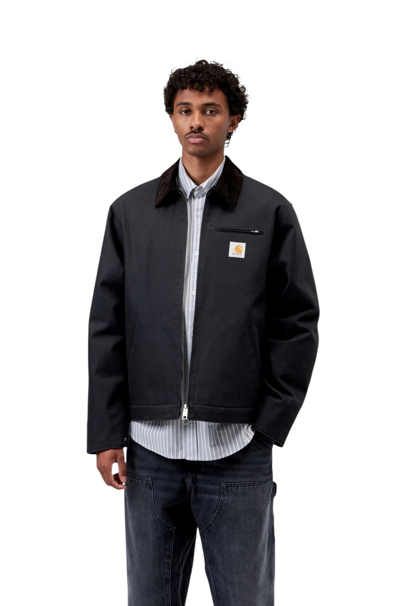 Carhartt WIP Detroit Jacket - Dark Navy/Black(Rigid)