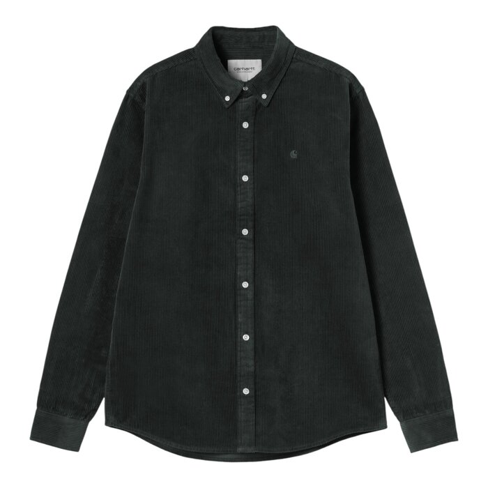 Carhartt WIP L/S Madison Cord Shirt - Raven