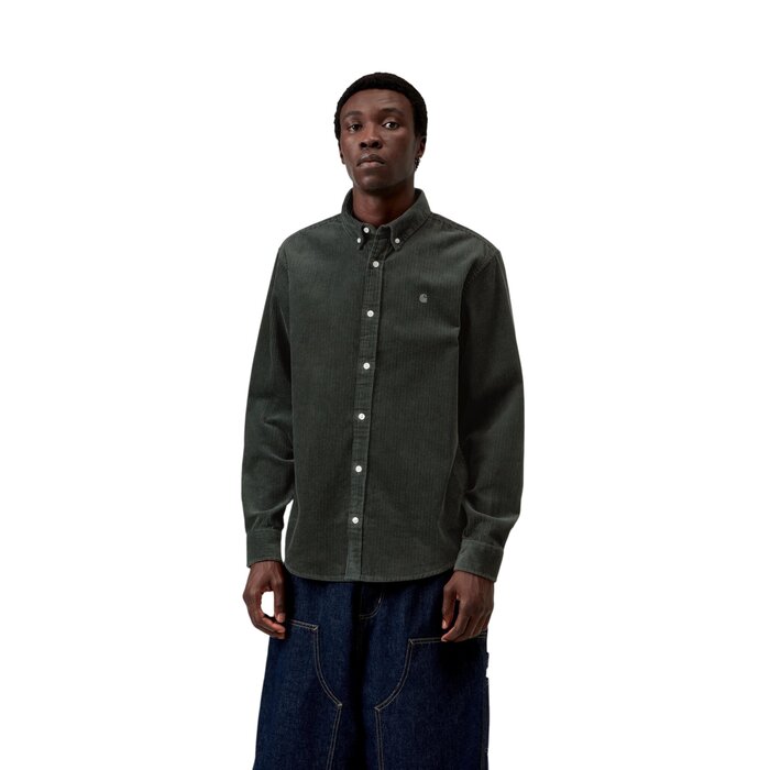 Carhartt WIP L/S Madison Cord Shirt - Raven