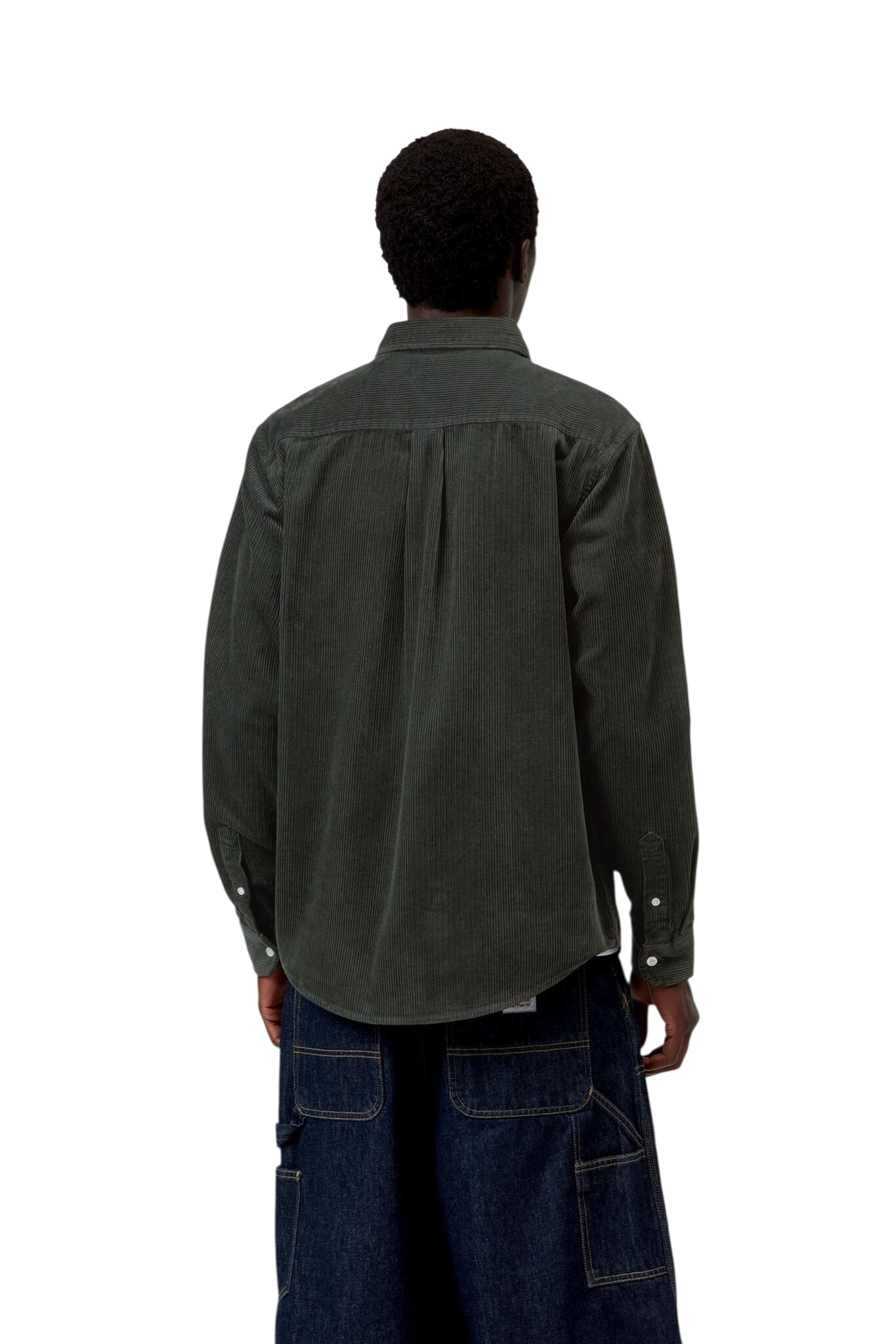Carhartt WIP L/S Madison Cord Shirt - Raven