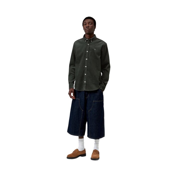 Carhartt WIP L/S Madison Cord Shirt - Raven