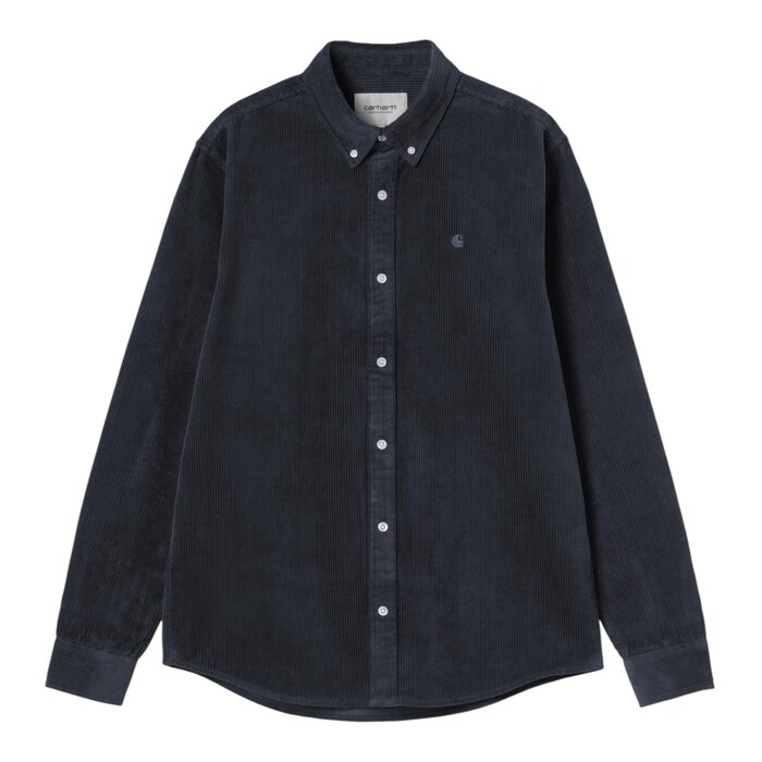 Carhartt WIP L/S Madison Cord Shirt - Dark Navy