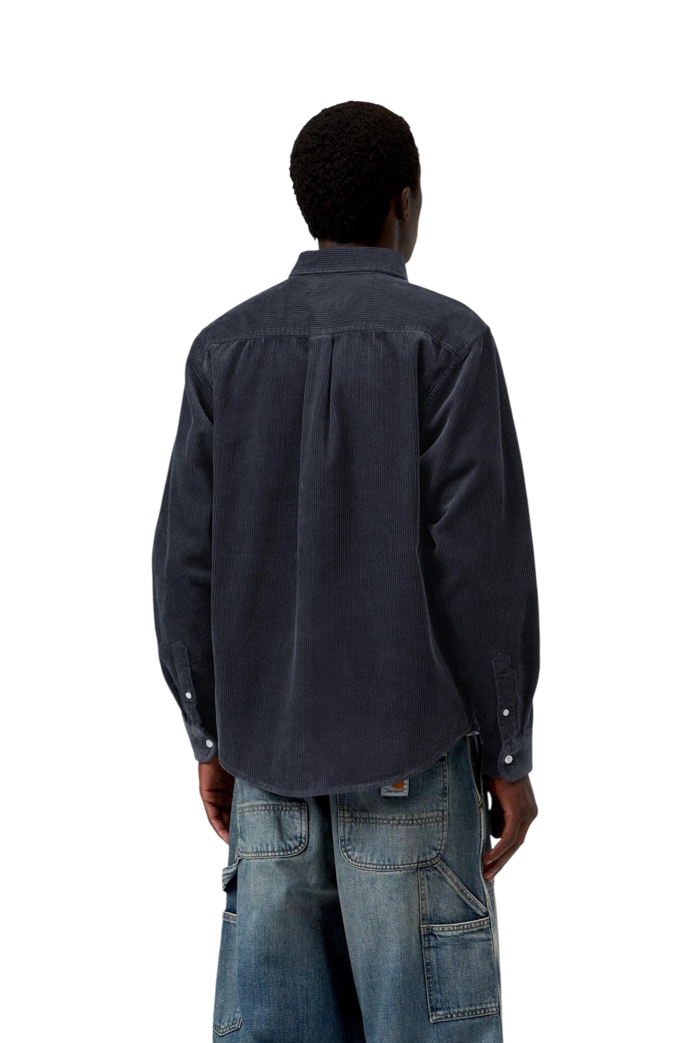 Carhartt WIP L/S Madison Cord Shirt - Dark Navy