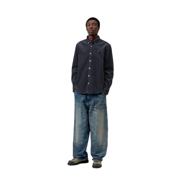 Carhartt WIP L/S Madison Cord Shirt - Dark Navy