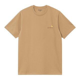 Carhartt WIP S/S American Script T-Shirt - Wip Dusty H Brown