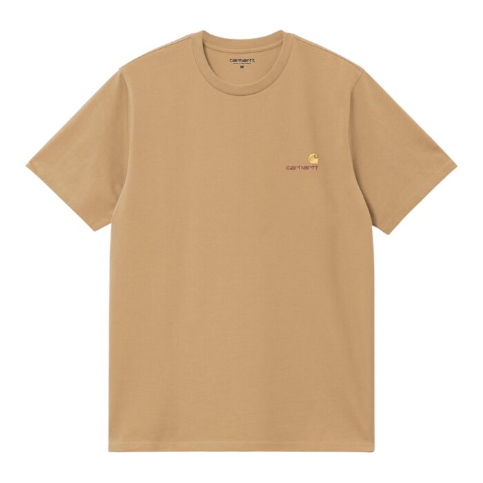 Carhartt WIP S/S American Script T-Shirt - Wip Dusty H Brown