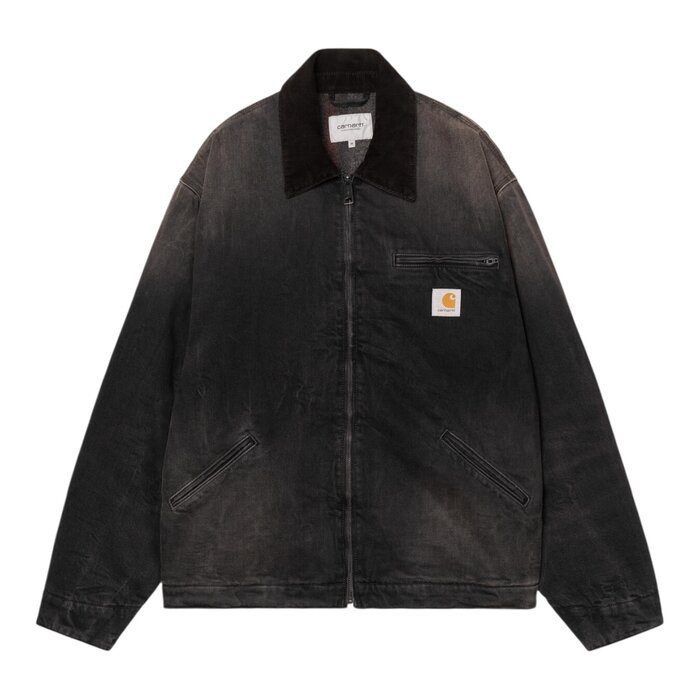 Carhartt WIP OG Detroit Jacket - Black/Black Tobacco Used Wash