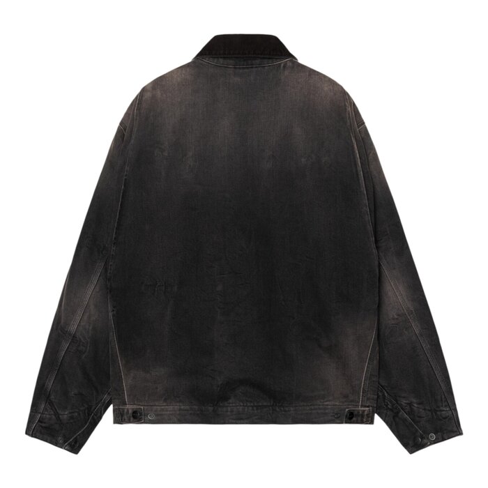 Carhartt WIP OG Detroit Jacket - Black/Black Tobacco Used Wash