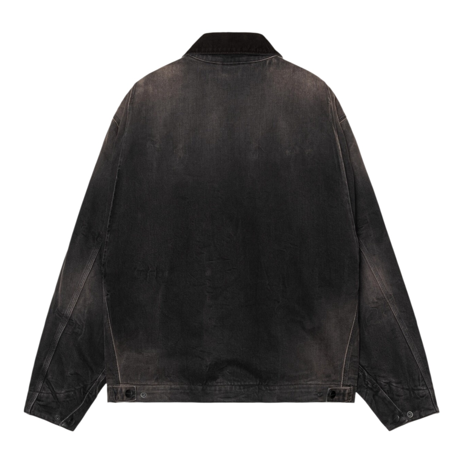 Carhartt WIP OG Detroit Jacket - Black/Black Tobacco Used Wash