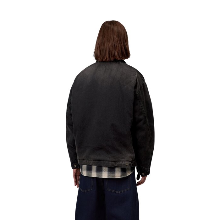 Carhartt WIP OG Detroit Jacket - Black/Black Tobacco Used Wash