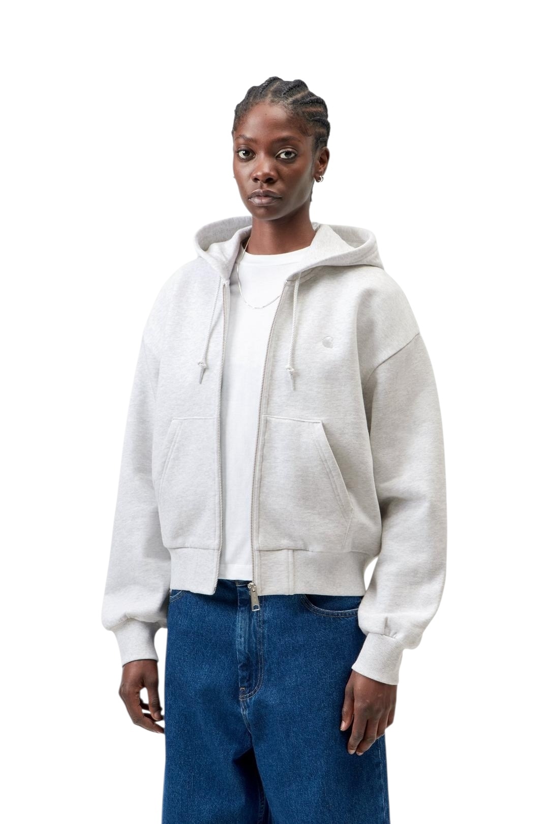 Carhartt WIP W' Hooded Casey Jacket - Ash Heather/Silver