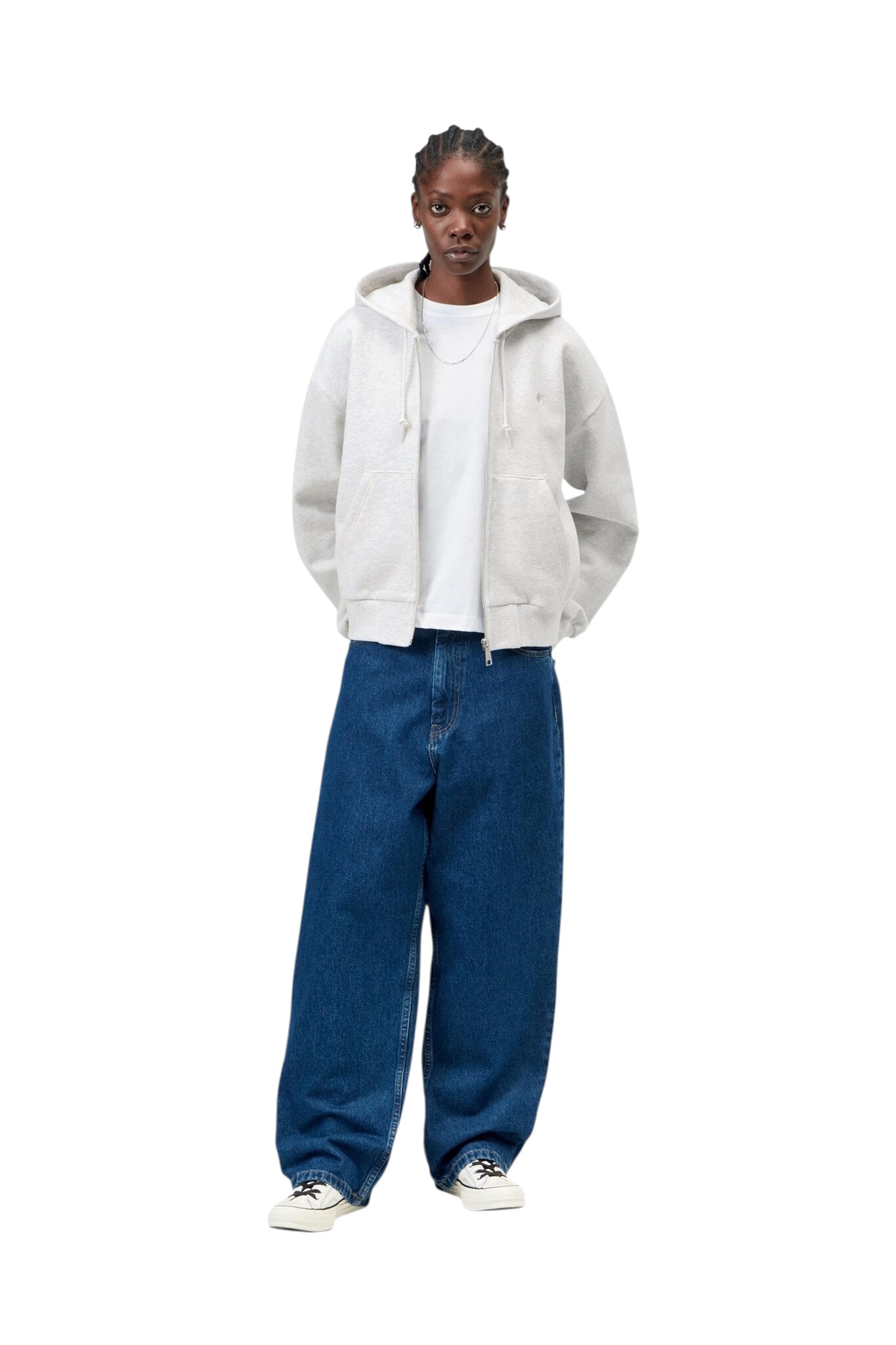 Carhartt WIP W' Hooded Casey Jacket - Ash Heather/Silver