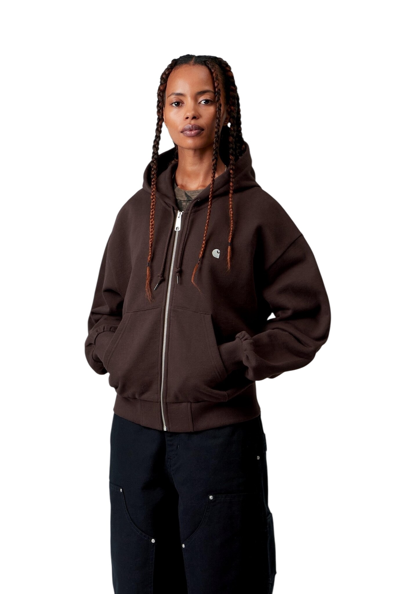 Carhartt WIP W' Hooded Casey Jacket - Palisander/Silver