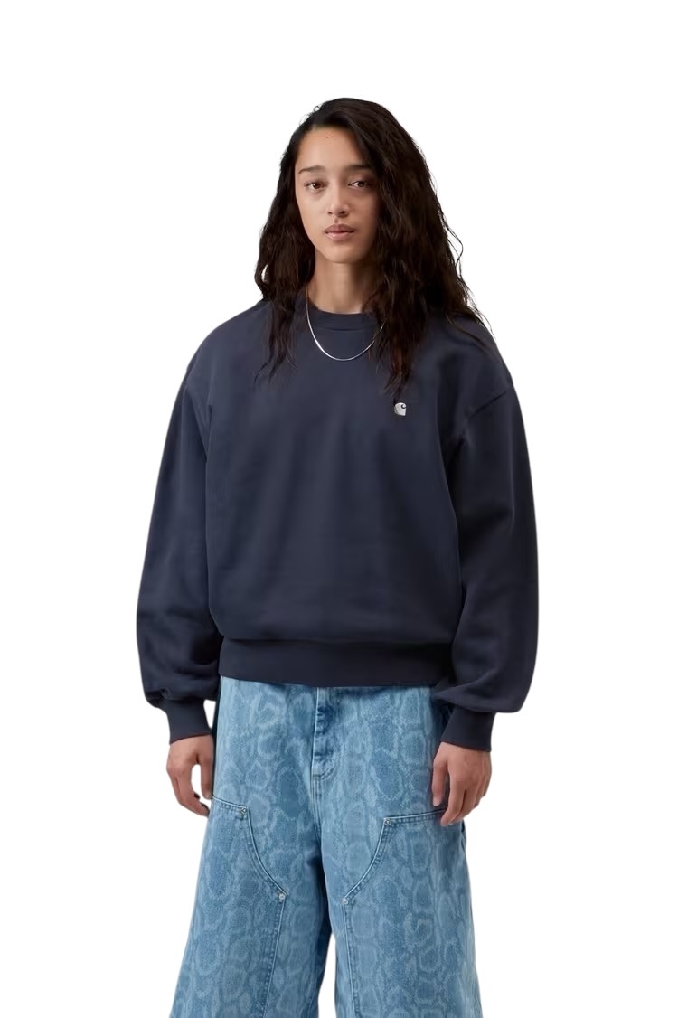 Carhartt WIP W' Casey Sweatshirt - Dark Navy/Silver