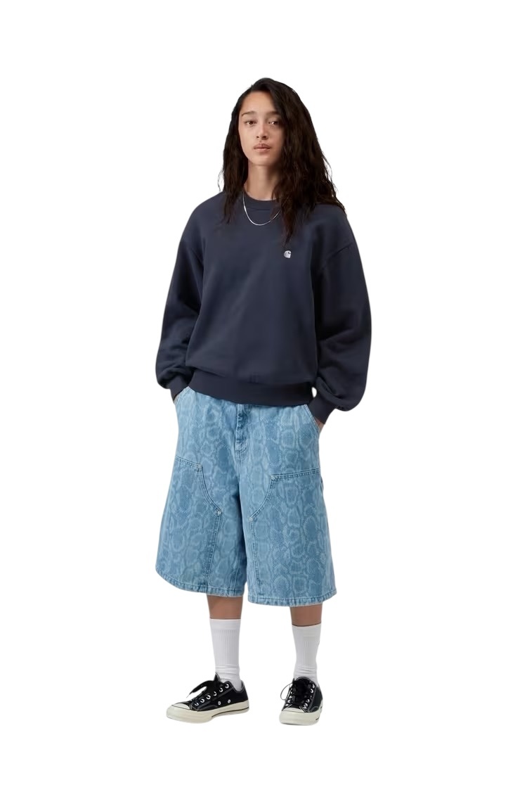 Carhartt WIP W' Casey Sweatshirt - Dark Navy/Silver